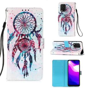 For Xiaomi Mi 10 Lite 5G 3D Painting Horizontal Flip Leather Case with Holder & Card Slot & Lanyard(Colorful Wind Chimes)