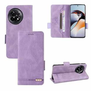 For OnePlus 11R 5G Magnetic Clasp Leather Phone Case(Purple)