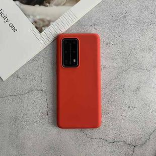 For Huawei P40  Pro+ Shockproof Frosted TPU Protective Case(Red)