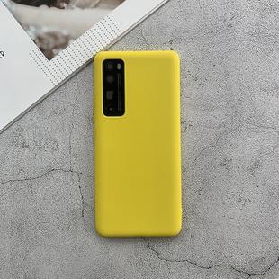 For Huawei Nova 7 Pro Shockproof Frosted TPU Protective Case(Yellow)