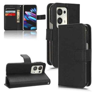 For OPPO Find N2 Lambskin Leather Phone Case(Black)