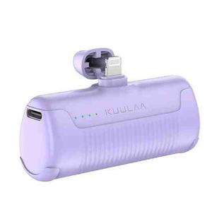 KUULAA KL-YD47 4500mAh 8 Pin Interface Mini Power Bank(Purple)