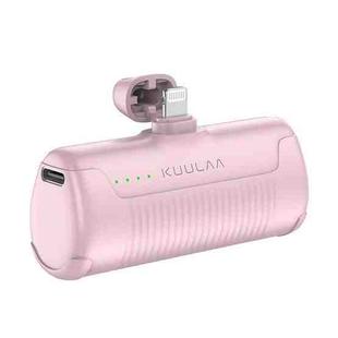 KUULAA KL-YD47 4500mAh 8 Pin Interface Mini Power Bank(Pink)