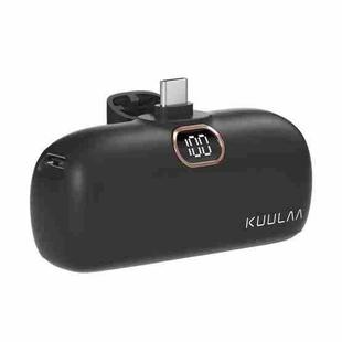 KUULAA KL-YD42 5000mAh USB-C/Type-C Interface Aurora Pocket Power Bank(Black)