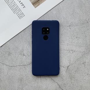 For Huawei Mate 20 Shockproof Frosted TPU Protective Case(Dark Blue)