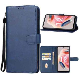 For Redmi Note 12 4G Global Leather Phone Case(Blue)