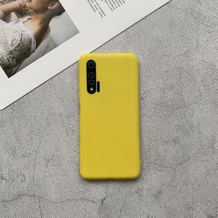 For Huawei Nova 6 Shockproof Frosted TPU Protective Case(Yellow)