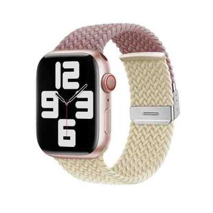 Nylon Braided Stitching Buckle Watch Band For Apple Watch Ultra 49mm / Series 8&7 45mm / SE 2&6&SE&5&4 44mm / 3&2&1 42mm(Purple Starlight)