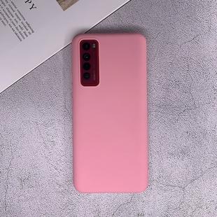 For Huawei Nova 7 Shockproof Frosted TPU Protective Case(Pink)