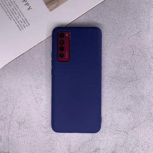For Huawei Nova 7 Shockproof Frosted TPU Protective Case(Dark Blue)
