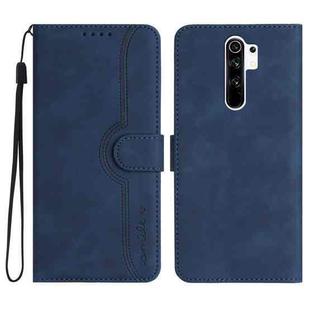 For Xiaomi Redmi 9/9 Prime/Poco M2 Heart Pattern Skin Feel Leather Phone Case(Royal Blue)
