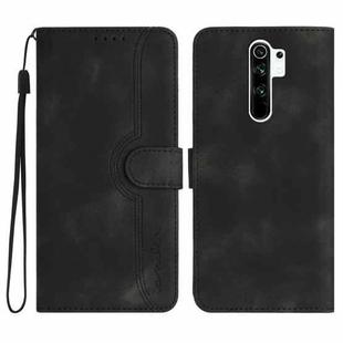 For Xiaomi Redmi 9/9 Prime/Poco M2 Heart Pattern Skin Feel Leather Phone Case(Black)