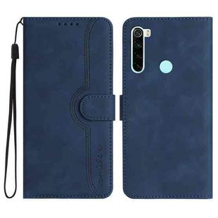 For Xiaomi Redmi Note 8T Heart Pattern Skin Feel Leather Phone Case(Royal Blue)
