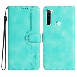 For Xiaomi Redmi Note 8T Heart Pattern Skin Feel Leather Phone Case(Light Blue)