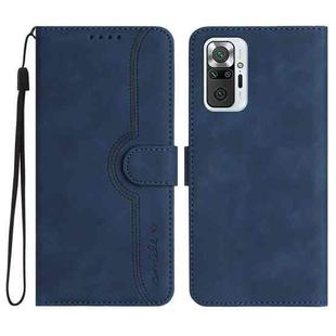 For Xiaomi Redmi Note 10 Pro 4G Global/Note 10 Pro Max Heart Pattern Skin Feel Leather Phone Case(Royal Blue)