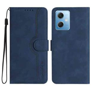 For Xiaomi Redmi Note 12 5G Heart Pattern Skin Feel Leather Phone Case(Royal Blue)