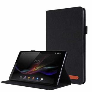 For Lenovo M8 4th Gen Fabric Leather Tablet Case(Black)
