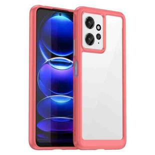 For Xiaomi Redmi Note 12 4G Global Colorful Series Acrylic + TPU Phone Case(Red)