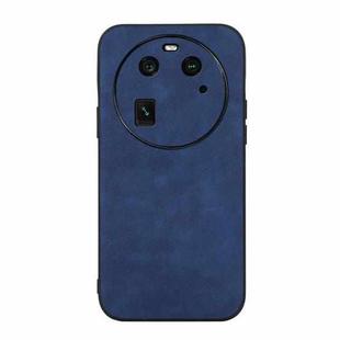 For OPPO Find X6 Morocco Texture PU Phone Case(Blue)