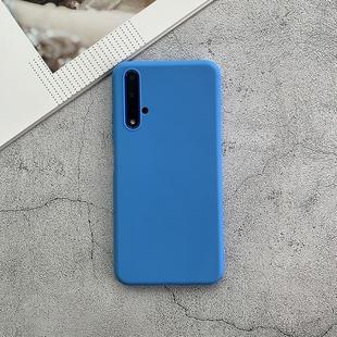 For Huawei Honor 20 Shockproof Frosted TPU Protective Case(Light Blue)