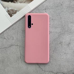 For Huawei Honor 20 Shockproof Frosted TPU Protective Case(Pink)