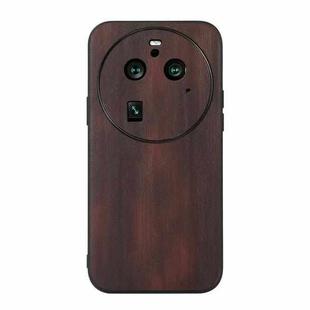 For OPPO Find X6 Pro Yellow Cow Texture PU Phone Case(Coffee)