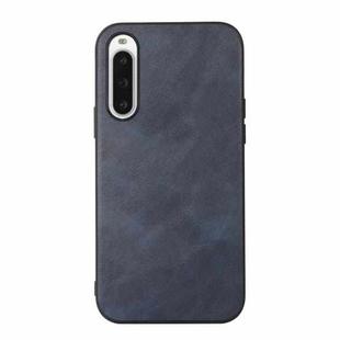For Sony Xperia 10 V Cowhide Texture PU Phone Case(Blue)