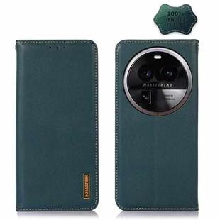 For OPPO Find X6 Pro KHAZNEH Nappa Top Layer Cowhide Leather Phone Case(Green)