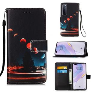 For Huawei nova 7 Pro 5G Painting Horizontal Flip Leather Case with Holder & Card Slot & Wallet & Lanyard(Wandering Earth)