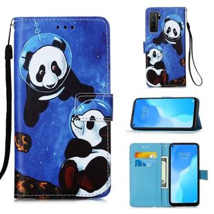 For Huawei nova 7 SE Painting Horizontal Flip Leather Case with Holder & Card Slot & Wallet & Lanyard(Panda Under The Sea)