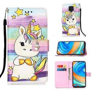 For Xiaomi Redmi Note 9S Painting Horizontal Flip Leather Case with Holder & Card Slot & Wallet & Lanyard(Spiral Pony)