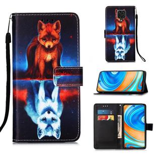 For Xiaomi Redmi Note 9S Painting Horizontal Flip Leather Case with Holder & Card Slot & Wallet & Lanyard(Fox)