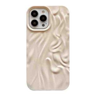 For iPhone 14 Pro Shiny Wrinkle Phone Case(White)