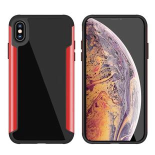 For iPhone XS Max Iron Man Series Metal PC + TPU Protective Case(Red)