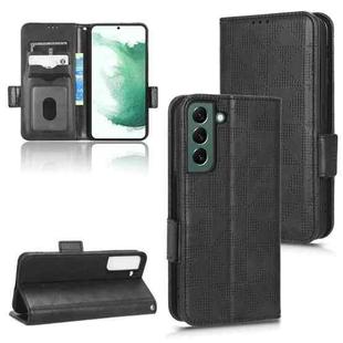 For Samsung Galaxy S22+ 5G Symmetrical Triangle Leather Phone Case(Black)
