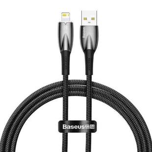 Baseus Glimmer Series 2.4A USB to 8 Pin Fast Charging Data Cable, Length:1m(Black)