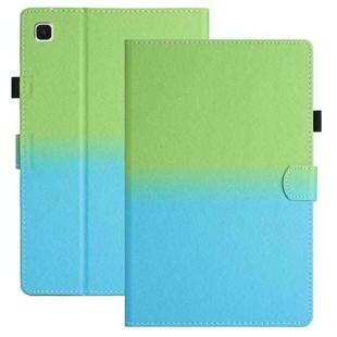 For Samsung Galaxy Tab A7 Lite T220 / T225 Stitching Gradient Leather Tablet Case(Green Blue)