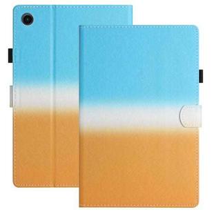 For Honor Pad 6 / X6 / Huawei MatePad T10 / T10S Stitching Gradient Leather Tablet Case(Blue Orange)
