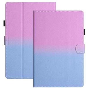For 10 inch Universal Stitching Gradient Leather Tablet Case(Purple Blue)