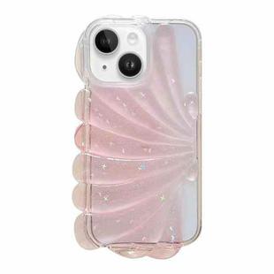 For iPhone 14 Glitter Shell Texture Epoxy TPU Phone Case(Pink)