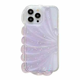 For iPhone 12 Pro Glitter Shell Texture Epoxy TPU Phone Case(Purple)