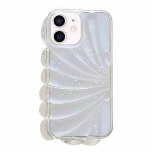 For iPhone 11 Glitter Shell Texture Epoxy TPU Phone Case(White)