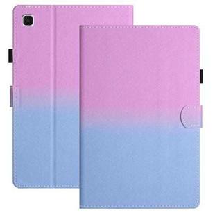 For Samsung Galaxy Tab S6 Lite SM-P610 Stitching Gradient Leather Tablet Case(Purple Blue)