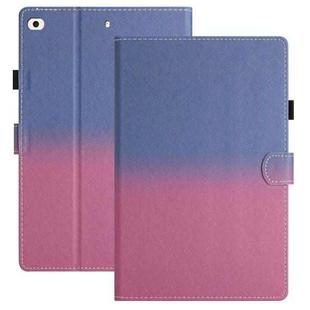 For iPad 9.7 2018/2017 / Air 2 / Air Stitching Gradient Leather Tablet Case(Blue Rose)