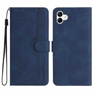 For Samsung Galaxy A04e Heart Pattern Skin Feel Leather Phone Case(Royal Blue)