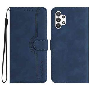 For Samsung Galaxy A32 5G Heart Pattern Skin Feel Leather Phone Case(Royal Blue)