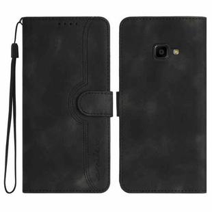 For Samsung Galaxy Xcover 4/4s Heart Pattern Skin Feel Leather Phone Case(Black)