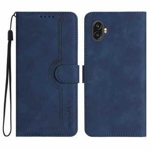 For Samsung Galaxy Xcover6 Pro Heart Pattern Skin Feel Leather Phone Case(Royal Blue)