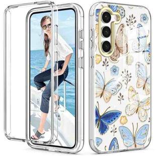 For Samsung Galaxy S23 5G 360 Full Body Painted Phone Case(Butterflies L10)