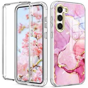 For Samsung Galaxy S23 5G 360 Full Body Painted Phone Case(Marble L13)